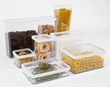 Контейнер для мяса и сыра Rotho, двухсекционный, 1,7л, белый, набор с крышкой