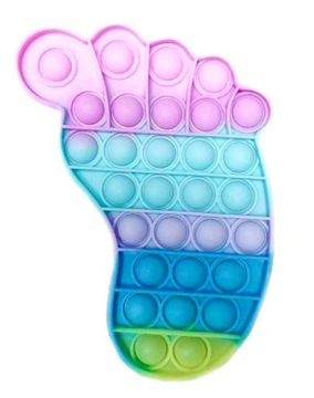 pop it zabawka na stres popit push bubble stopa NOGA NA STRES STRESY GRA