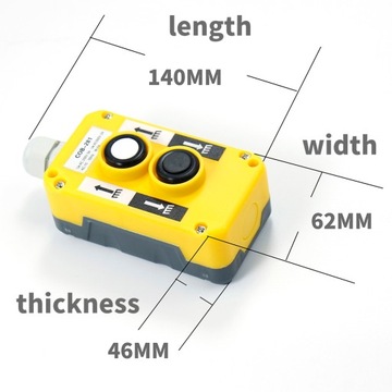 работа кнопки дистанционного управления краном, лебедкой, контроллером COB-281