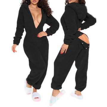 NOWY ONESIE PIŻAMA POLAROWY KOMBINEZON Z KLAPKĄ DŁUGA