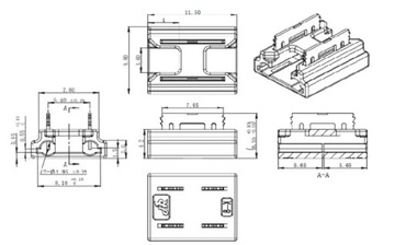 РАЗЪЕМ COB СВЕТОДИОДНАЯ ЛЕНТА РАЗЪЕМ УНИВЕРСАЛЬНЫЙ 4в1 8мм
