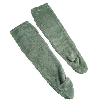 Pluszowe ocieplacze na nogi Fuzzy Socks Długie pończochy Zimowe damskie