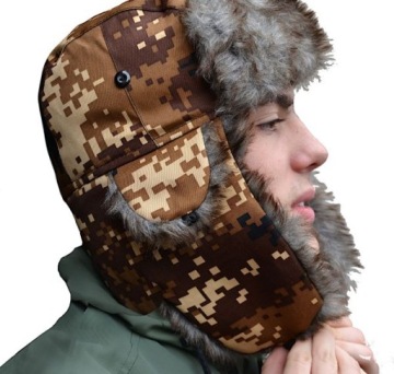 Теплая мужская и женская шапка пилота Pirx Uszatka 15