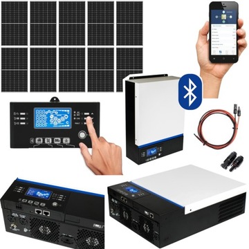 Hybrydowy zestaw solarny off-grid ESB - 10kW - 48V MPPT 10 x PV Mono