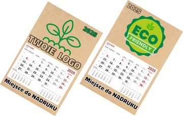 Календарь ECO SINGLE 2025 с фирменной печатью вашего логотипа, 150 шт.