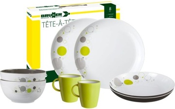Zestaw obiadowy z melaminy Space 8szt Brunner
