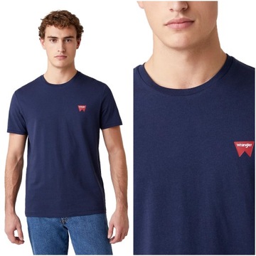 WRANGLER SS MĘSKI T-SHIRT KOSZULKA LOGO M