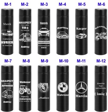 LED ТЕРМАЛЬНАЯ КРУЖКА Термос с ГРАВИРОВКОЙ Подарок на День Св. Николая, РОЖДЕСТВЕНСКИЙ ДЕНЬ РОЖДЕНИЯ