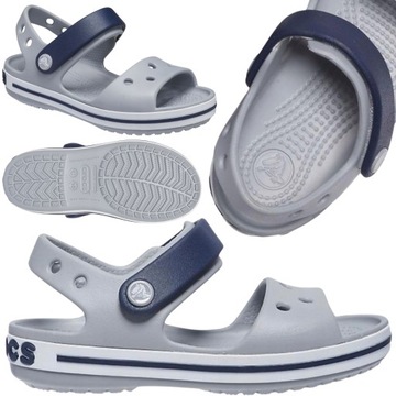 CROCS DZIECIĘCE SANDAŁY CROCBAND KIDS LEKKIE CHODAKI NA RZEPY 23-24 C7