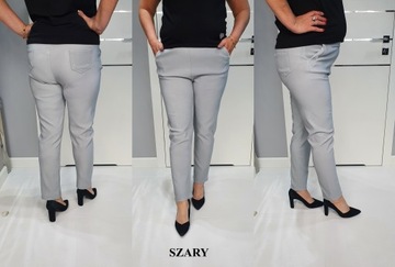 Гладкие длинные брюки PLUS SIZE различных цветов на выбор r50 5/6xl