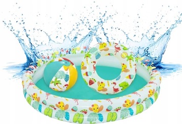 BASEN DMUCHANY DLA DZIECI DMUCHANY TĘCZOWY