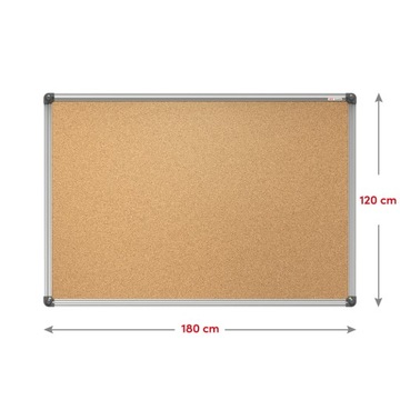 Пробковая доска 180x120 120x180 ALU 30 контактов