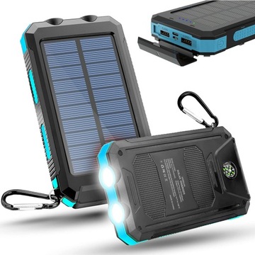 СОЛНЕЧНОЕ ЗАРЯДНОЕ УСТРОЙСТВО POWERBANK 30000 МАЧ 2XUSB ФАКЕЛ Водонепроницаемый ДИЗАЙН