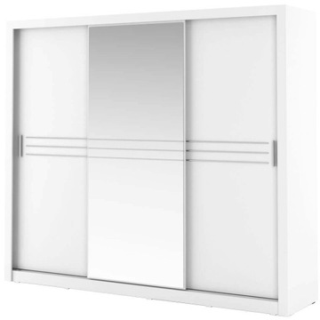 Szafa TRZYDRZWIOWA Idea 250x60x215 cm Biel MAT