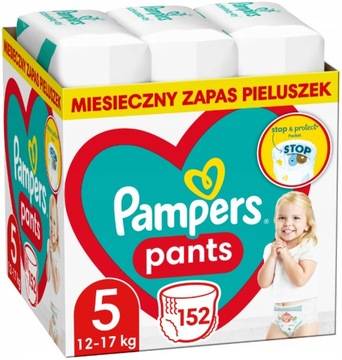 PAMPERS PANTS 5 PIELUCHOMAJTKI 152 SZT PIELUSZKI