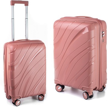 MAŁA WALIZKA PODRÓŻNA L POLIPROPYLEN RGL BAGAŻ PODRĘCZNY KÓŁKA OBROTOWE