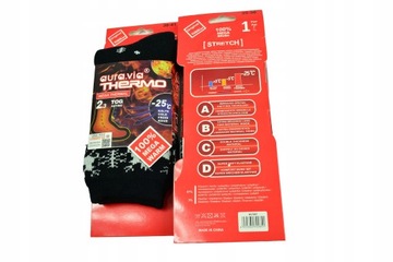 SKARPETY TERMICZNE MEGA THERMO ZIMA 38-41 CZARNE