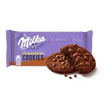 Ciastka Milka Sensations Choco z kawałkami czekolady 156 g