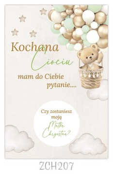 ZDRAPKA Pytanie do Ojca Chrzestnego Prośba, zaproszenie dla chrzestnego