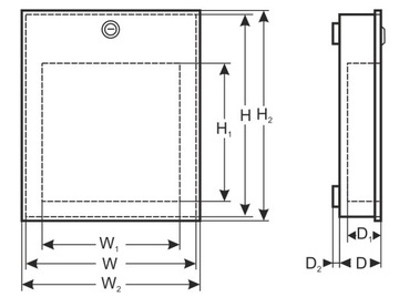 Корпус видеорегистратора/МИНИ/ВЕРТИКАЛЬНЫЙ белый AWO528WS Pulsar