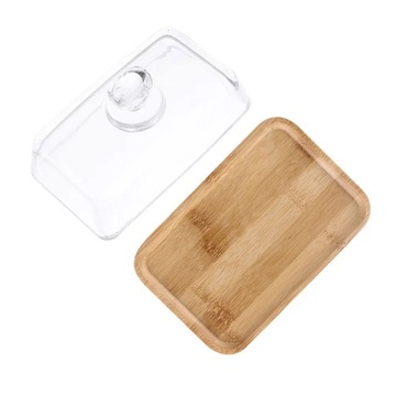 Cake Holder Cover Stand Lid Glass Dome Plate
