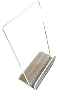 STOJAK PODAJNIK NA ULOTKI A6 PIONOWY PLEXI