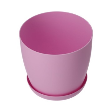 КРЫШКА ДЛЯ ЦВЕТОЧНОГО ГАЗОНА ЦВЕТОЧНЫЙ ВАЗ 20см ДЛЯ ЦВЕТОВ МАТОВО-РОЗОВАЯ ПЛАСТИКОВАЯ ПОДСТАВКА