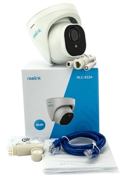 Купольная камера Reolink RLC-820A 360° наблюдения Micro SD IP66 8MP белая