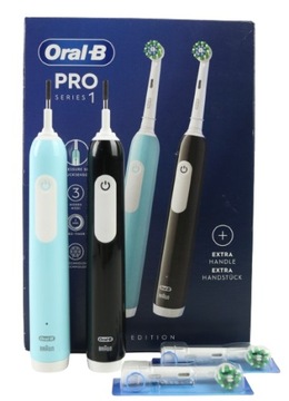 Oral-B Pro Series 1 DUO szczoteczki do zębów niebieska/czarna