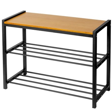 Szafka PÓŁKA REGAŁ STOJAK na buty karin Z BALTEM BB 61x 47,5 x 30 cm czarny