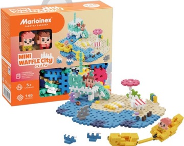 WAFLE MINI ZESTAW City Plaża KLOCKI 148 SZT