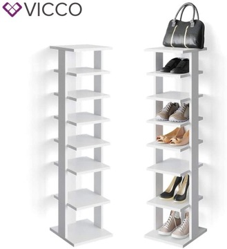 Shoe cabinet Vicco 26,7 cm x 110 cm x 27,7 cm Whit
