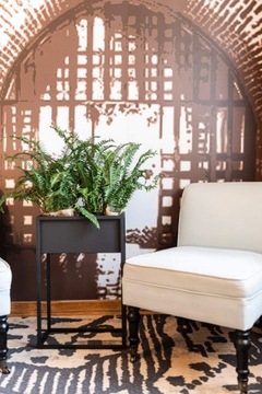Металлический цветочный горшок LOFT с крышкой на подставке для цветов 60х80х21см