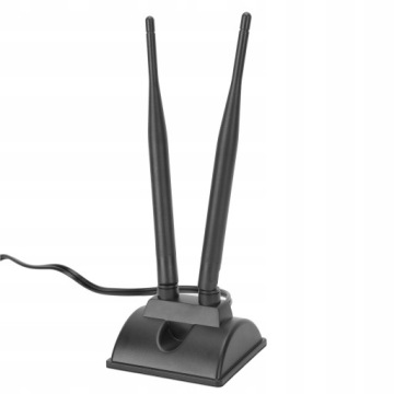 АНТЕННА WIFI СЕТЕВАЯ КАРТА USB RP-SMA 6DBI ДВУХДИАПАЗОННАЯ 2.4GHZ 5GHZ