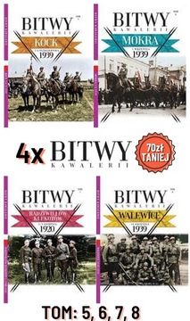 Bitwy Kawalerii - Tom 5, 6, 7, 8 ZESTAW + prop