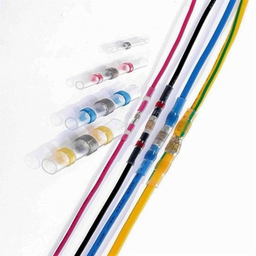 БЫСТРОЕ СОЕДИНЕНИЕ КАБЕЛЬНЫЙ СОЕДИНИТЕЛЬ С ОЛОВОЧНОЙ ТЕРМОУСАДКОЙ, НАБОР 100 ШТ.