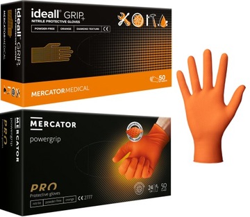 IDEALL POWERGRIP RĘKAWICE rękawiczki nitrylowe M
