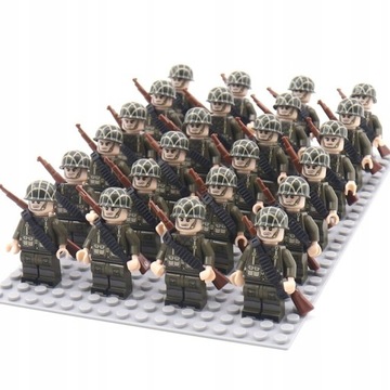 24szt. niemiecka armia Wojsko Żołnierze WW2LEGO