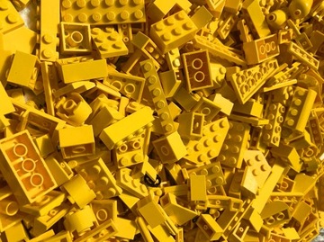 LEGO Losowe Elementy Żółty Yellow 0,1 kg 100g