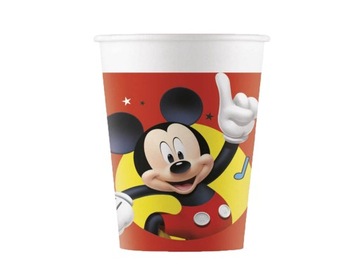 KUBECZKI PAPIEROWE MYSZKA MIKI Mickey 200ml 8szt