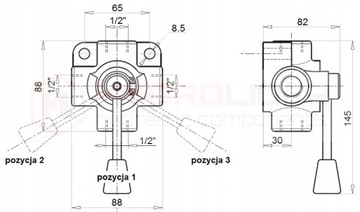 ГИДРАВЛИЧЕСКИЙ ШАРОВОЙ КЛАПАН CEN. ЗАКАЗ 4 ДОРОГА 1/2