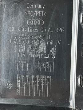 MŘÍŽKA MASKA AUDI Q3 83A 83A853651B