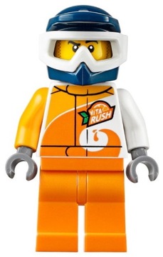 K1*LEGO FIGURKA cty1096 MOTOCYKLISTA KASKADER KIEROWCA Vita Rush NOWY