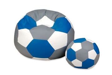 Трехцветный ПУФ BALL 80см + подставка для ног EGATO