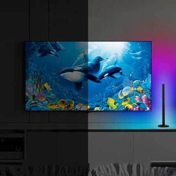 2X СВЕТОДИОДНЫЙ УГЛОВОЙ ТОРШЕР RGB С ДИСТАНЦИОННЫМ УПРАВЛЕНИЕМ