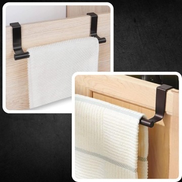 Вешалки 2 шт. Черный чердак для кухонных полотенец в ванной комнате для шкафа