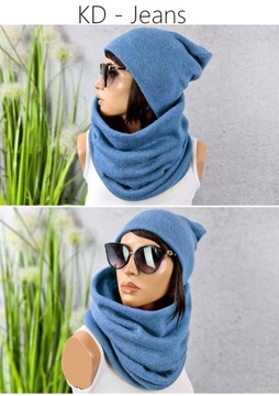 ТЕПЛЫЙ КОМПЛЕКТ ШАПКА + ГЛАДКАЯ ЮБКА, МОДНЫЕ ЦВЕТА