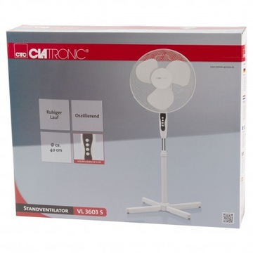 НАСТОЛЬНЫЙ ВЕНТИЛЯТОР НАПОЛЬНЫЙ ВЕНТИЛЯТОР CLATRONIC VL