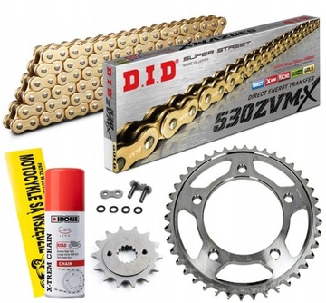 ZESTAW NAPĘD-OWY DID SUZUKI GSX-R 1000 01-06 ZŁOTY