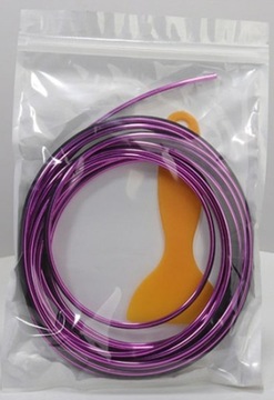 МЕТАЛЛИЧЕСКАЯ ДЕКОРАТИВНАЯ ПОЛОСКА ДЛЯ АВТОМОБИЛЯ 5М ДЕТАЛИ